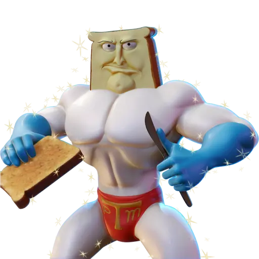 Powdered Toast Man (The Ren & Stimpy Show/Nickelodeon All-Star Brawl 2)