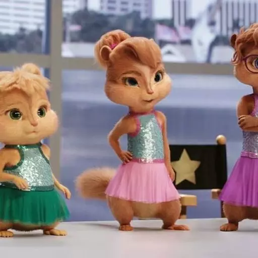 The Chipettes From "Alvin & The Chipmunks" Each