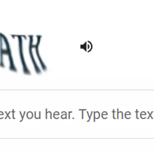 Audio ReCaptcha